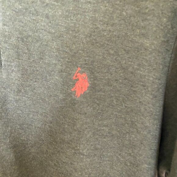 U.S. Polo Assn Men's Sports Logo Golf Polo Shirt Short Sleeves Olive X-Large - Picture 4 of 5